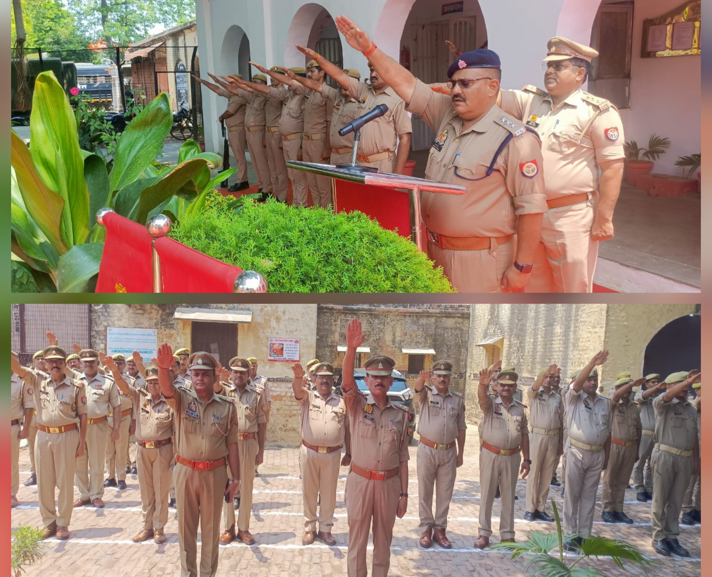 फर्रुखाबाद:विश्व तम्बाकू निषेध दिवस पर पुलिस लाइन फतेहगढ़ में दिलाई गई नशामुक्ति की शपथ