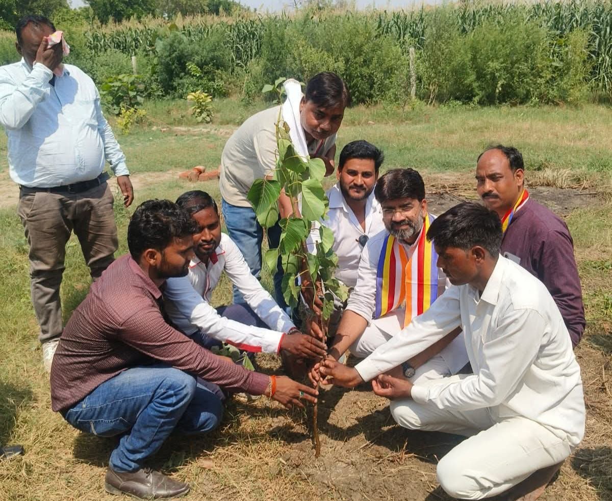 फर्रुखाबाद:विश्व पर्यावरण दिवस पर इंजी. अवनीश शाक्य ने किया पीपल का पौधारोपण, पर्यावरण संरक्षण का दिया संदेश