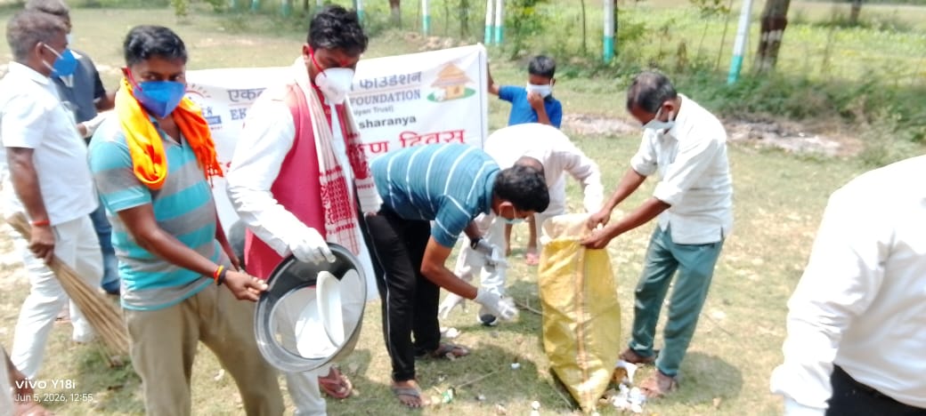 सीतापुर:विश्व पर्यावरण दिवस पर जीआरसी नैमिषारण्य में हुआ वृक्षारोपण एवं स्वच्छता अभियान