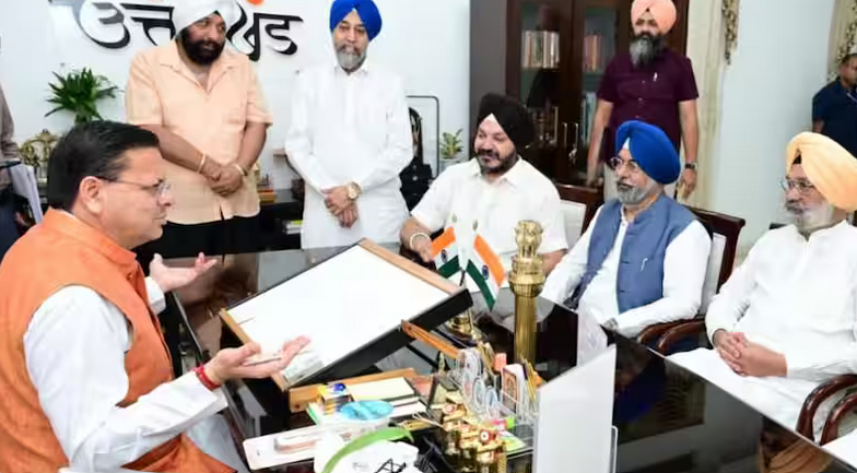 कर्णप्रयाग विवाद को लेकर CM धामी से मिला सिख प्रतिनिधिमंडल