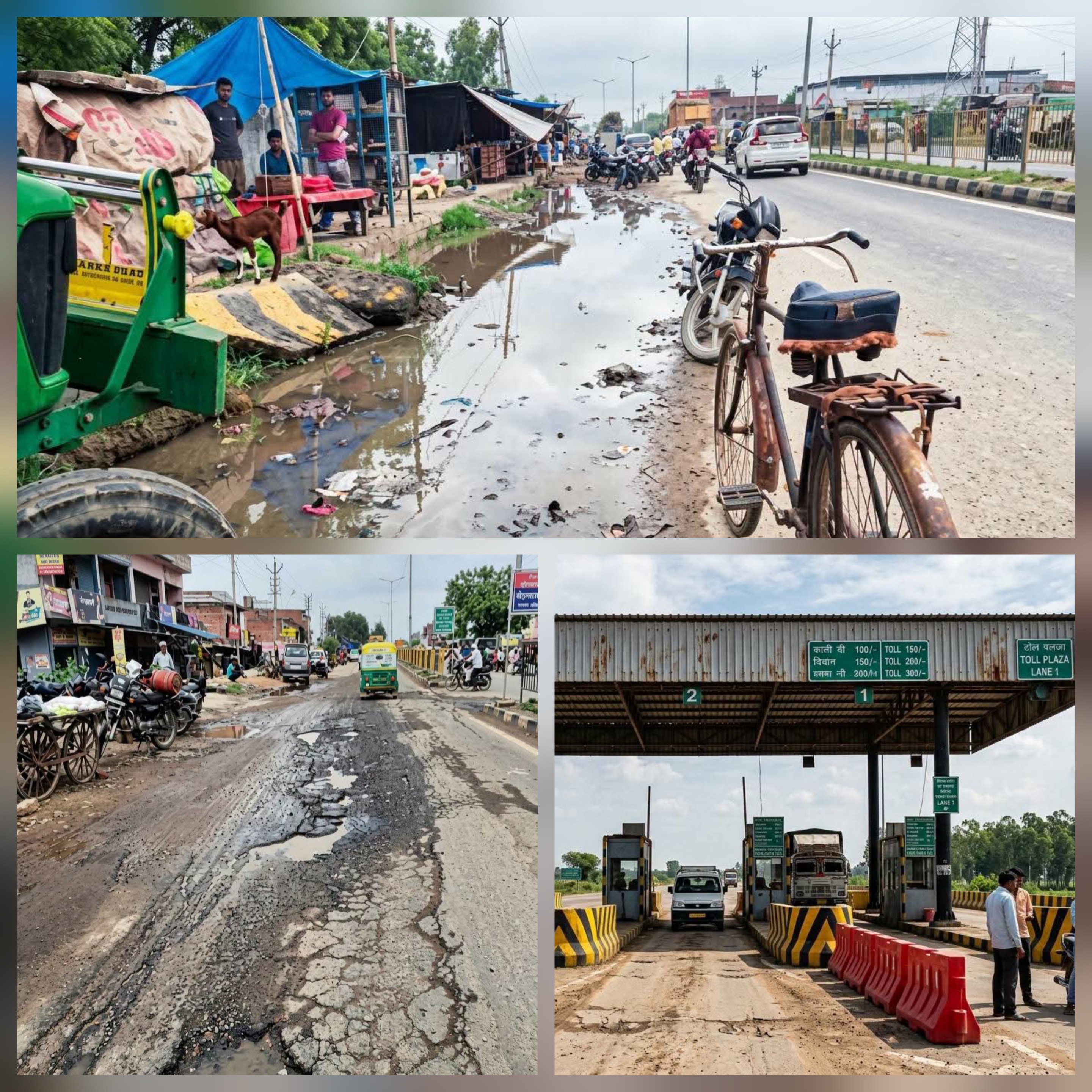 फर्रुखाबाद:गड्ढों से भरे इटावा-बरेली हाईवे पर टोल वसूली की तैयारी, जनता में भारी आक्रोश