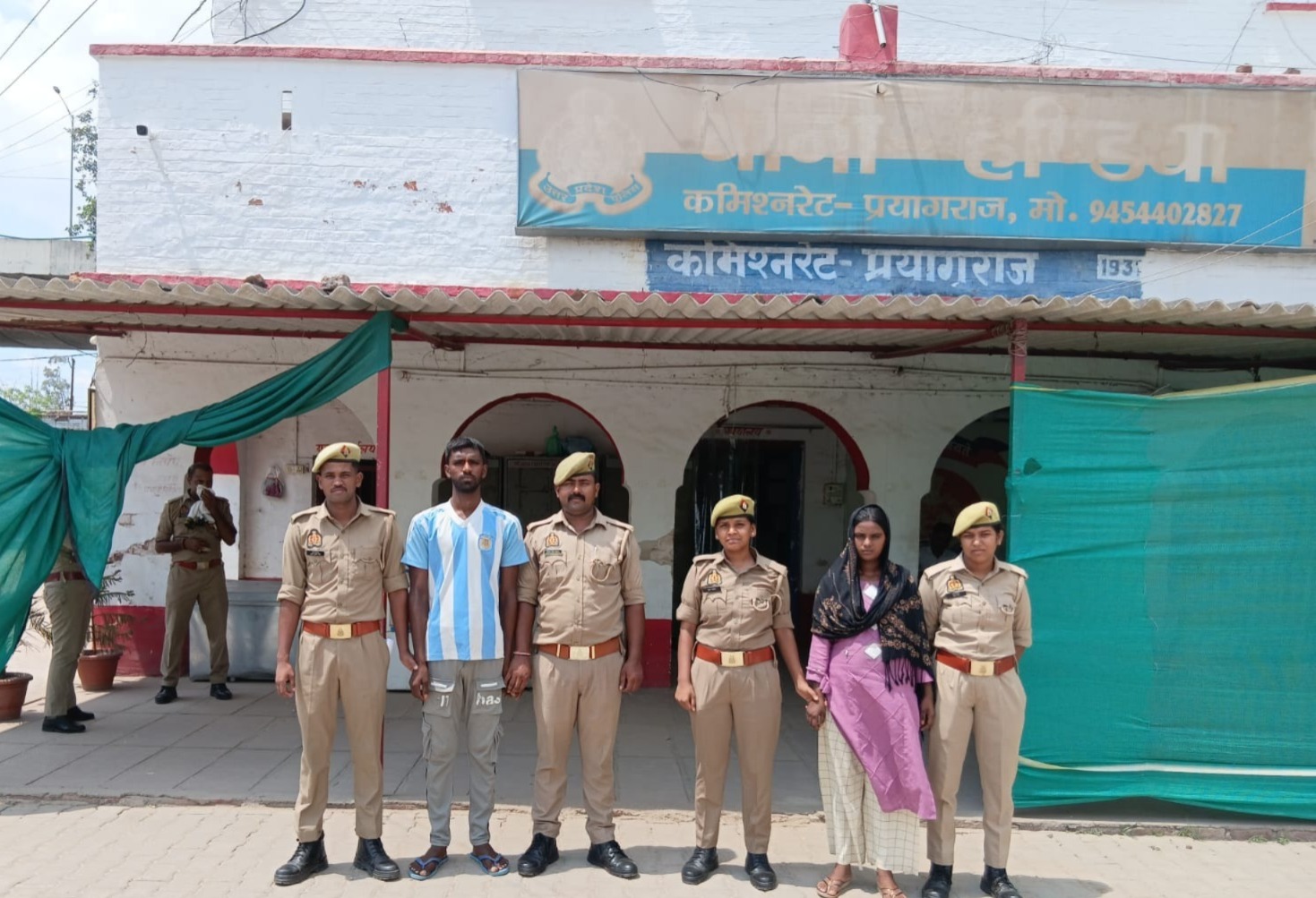 प्रयागराज: थाना हण्डिया पुलिस टीम द्वारा वांछित 01 अभियुक्त व 01 अभियुक्ता गिरफ्तार