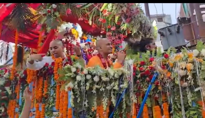 लखीमपुर खीरी : हर्षोल्लास के बीच निकली भव्य श्री जगन्नाथ रथ यात्रा