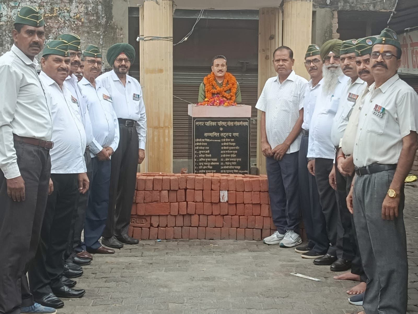 लखीमपुर खीरी :वीर अब्दुल हमीद जयंती पर भूतपूर्व सैनिकों ने श्रद्धांजलि अर्पित की