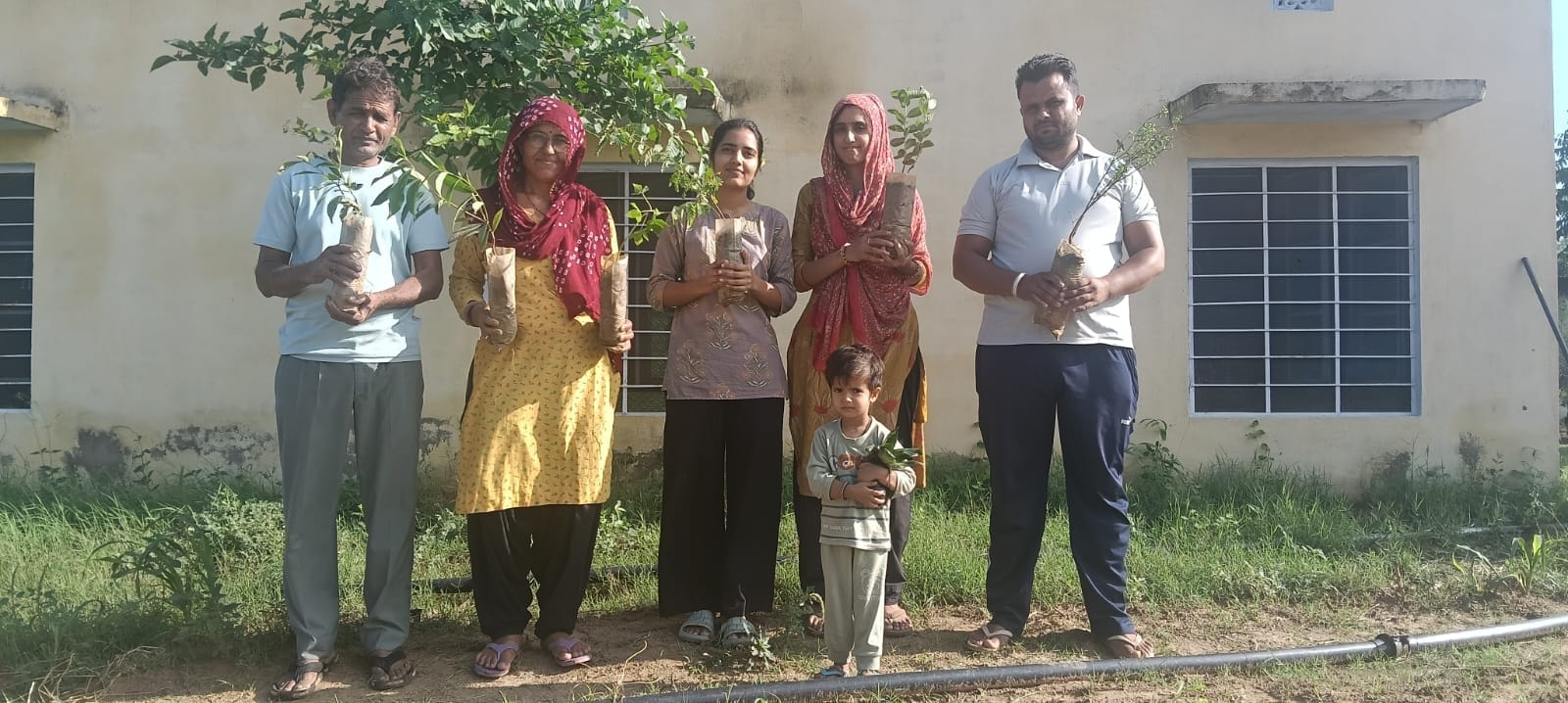 सीकर:कमूल एनजीओ द्वारा पर्यावरण संरक्षण हेतु गांव ढाणियों में पौधे वितरित किए गए