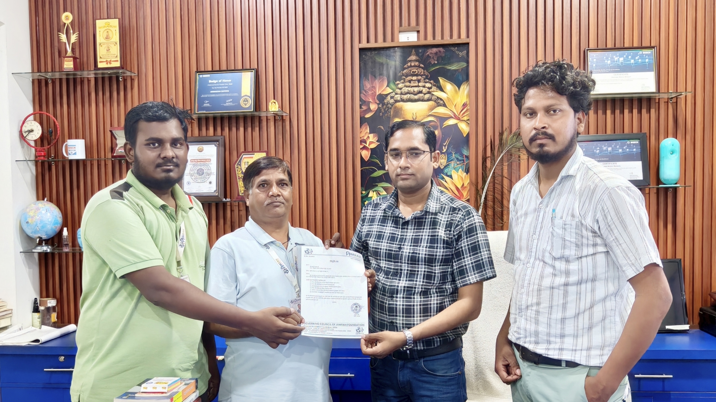 फर्रुखाबाद:आदर्श कुमार बने AIMRAH Foundation के राष्ट्रीय संरक्षक