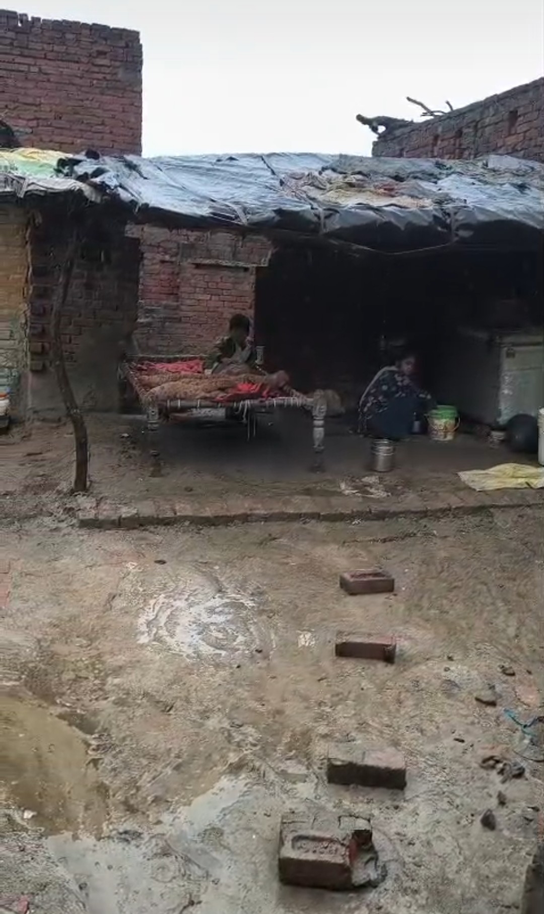 कासगंज : गंजडुडवारा सरकार के दावे की खुली पोल गरीब परिवार पन्नी के नीचे काट रहा है जीवन 