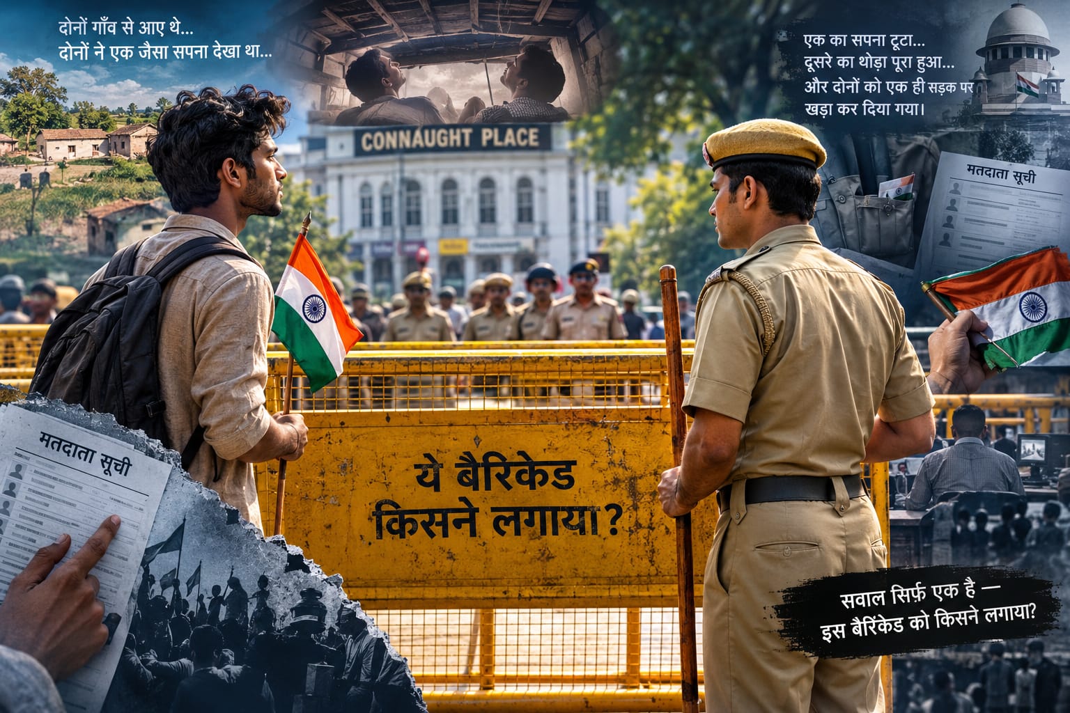 बैरिकेड के इस पार भी लड़का, उस पार भी लड़का: लोकतंत्र के बीच खड़ी व्यवस्था