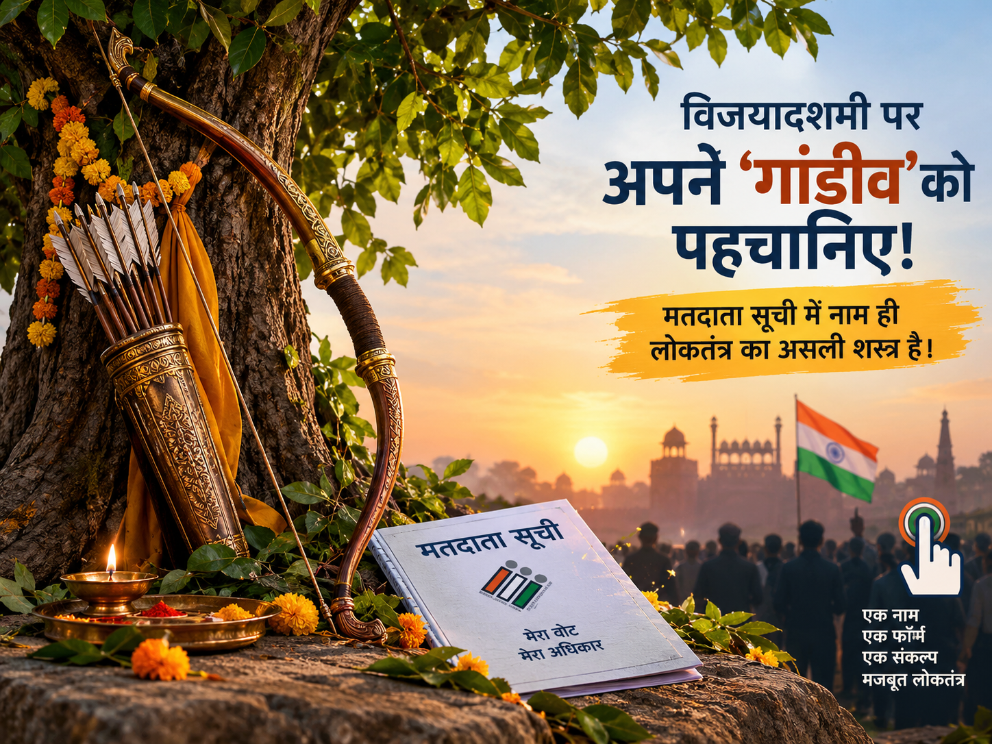 विजयादशमी पर अपने ‘गांडीव’ को पहचानिए: मतदाता सूची में नाम ही लोकतंत्र का असली शस्त्र