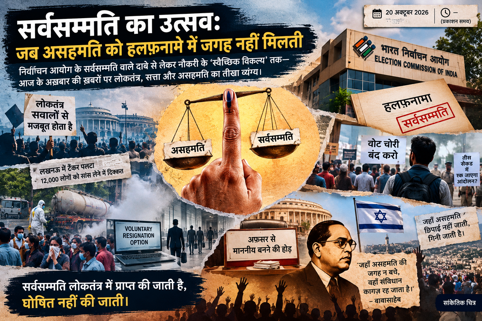 चौदह असहमतियाँ, एक सर्वसम्मति: लोकतंत्र का नया गणित