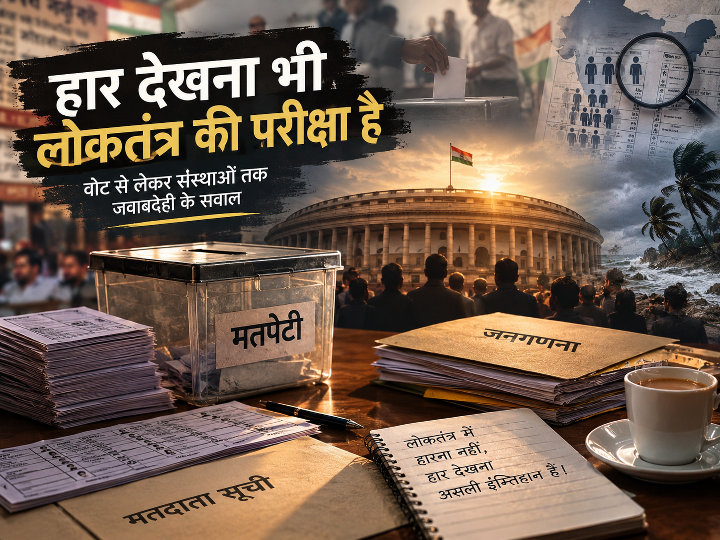हार देखना भी लोकतंत्र की परीक्षा है: वोट से लेकर संस्थाओं तक जवाबदेही के सवाल