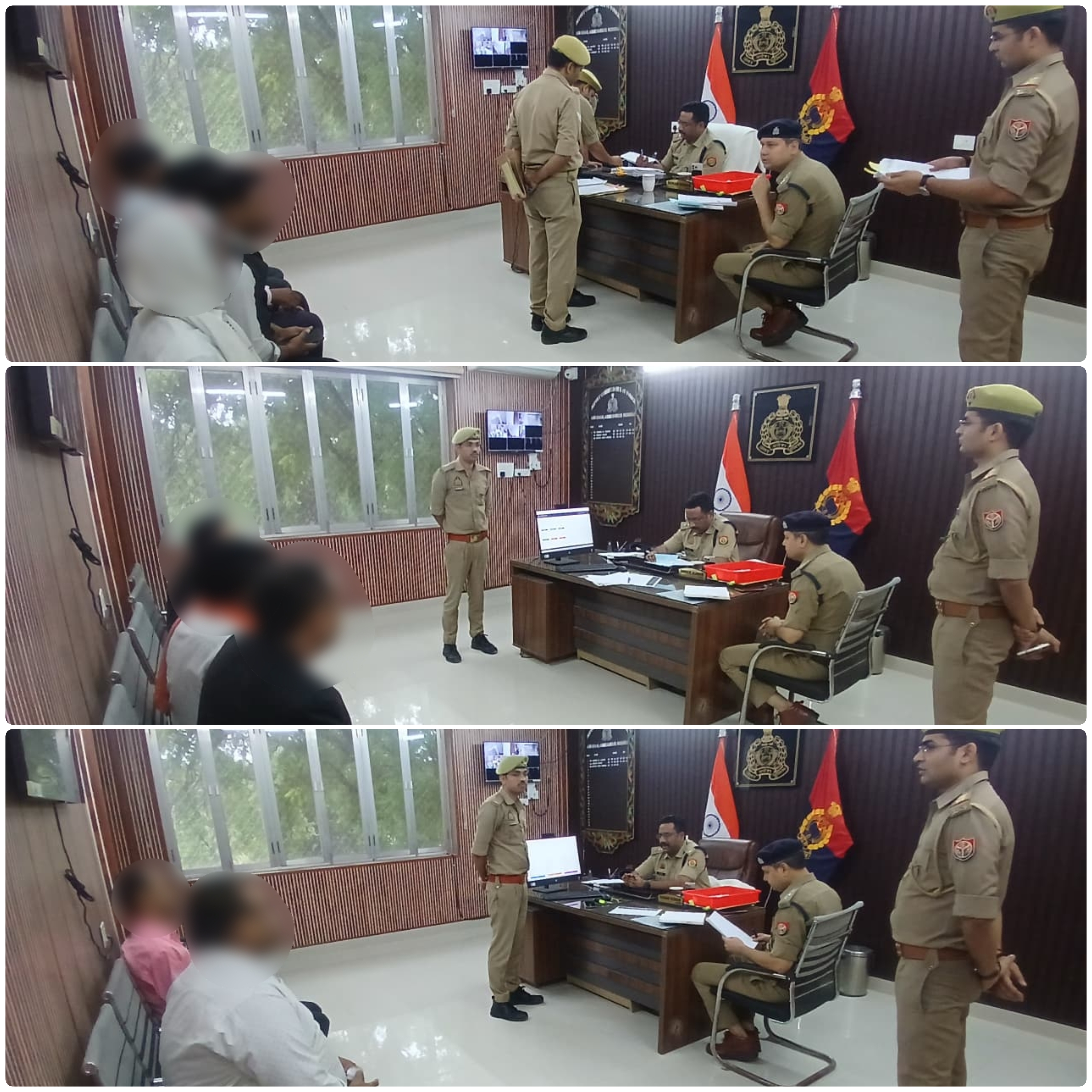 प्रयागराज,पुलिस उपायुक्त गंगानगर कार्यालय में जनसुनवाई कर फरियादियों की शिकायतें सुनी गई, 